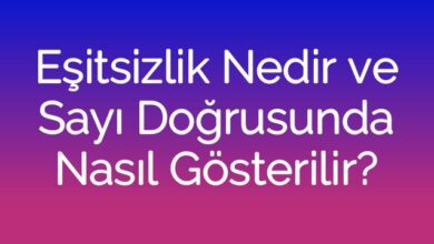 Eşitsizlik Nedir ve Sayı Doğrusunda Nasıl Gösterilir?