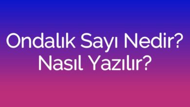 Ondalık Sayı Nedir? Nasıl Yazılır?