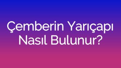 Çemberin Yarıçapı Nasıl Bulunur?
